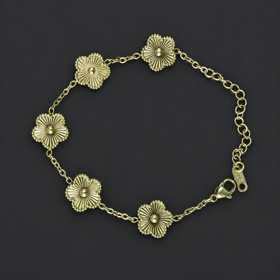 Bracelet fleurs classique
