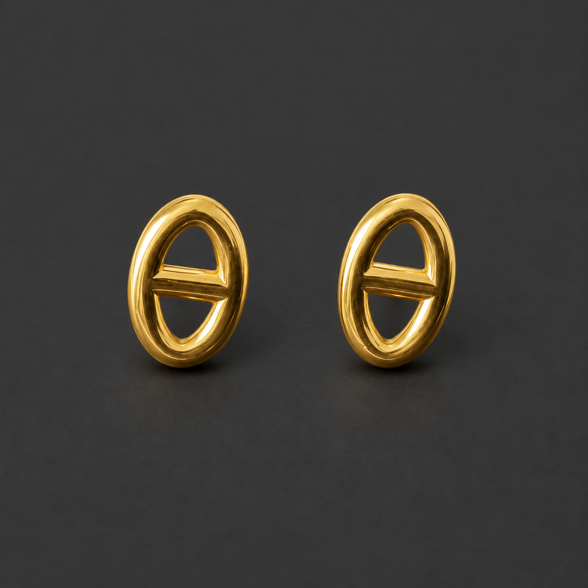 Boucles d'oreilles maille marine