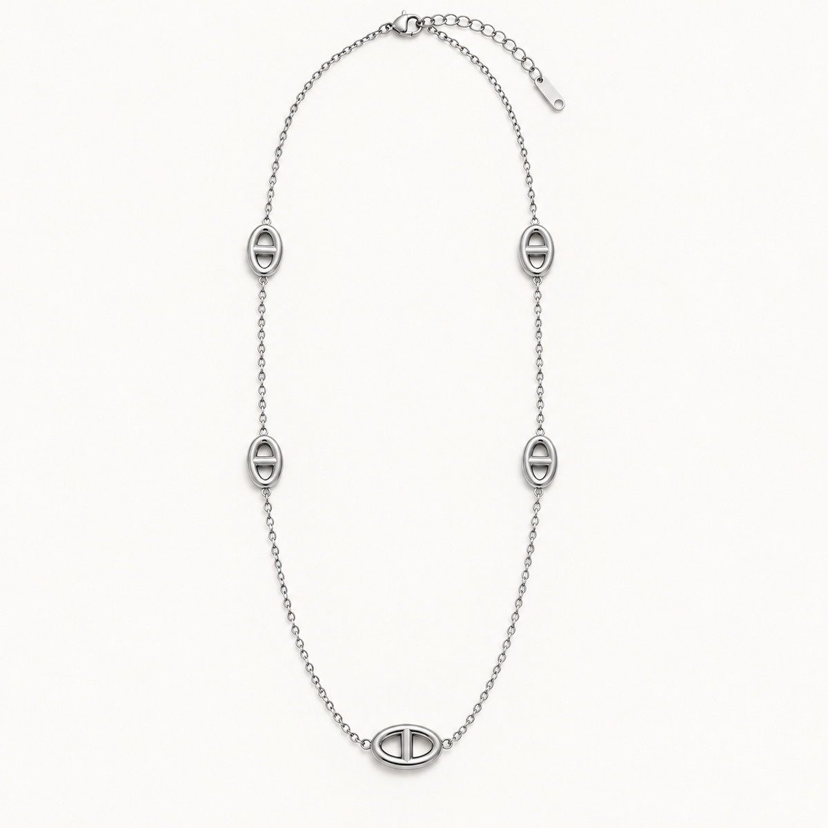 collier maille marine